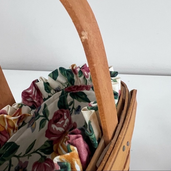 Longaberger 1995 vintage Horizon of Hope basket and accessories - Picture 9 of 12